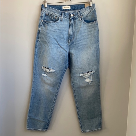 NWT Madewell The Mom jean in Gilford Wash SZ 28 - Picture 4 of 10